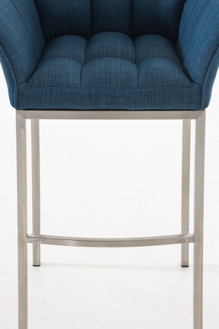 Bar stool Damaso fabric with 4-legged frame