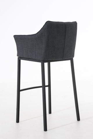 Bar stool Damaso fabric with 4-legged frame