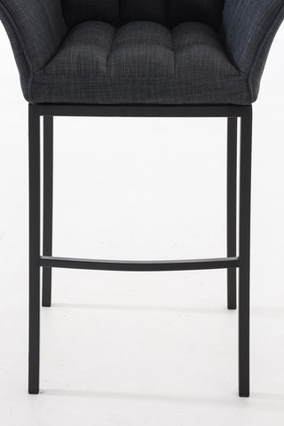 Bar stool Damaso fabric with 4-legged frame