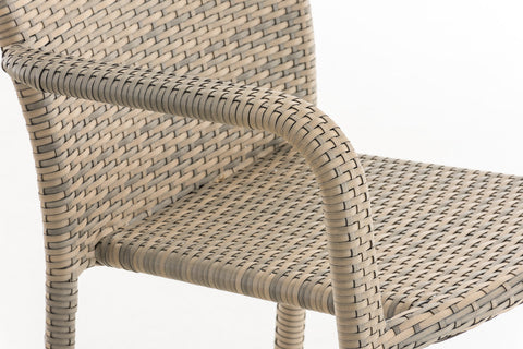 Polyrattan stapelstoel Leonie