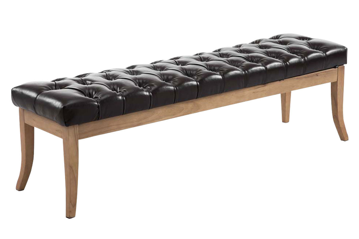 Bench Ramses imitation leather antique light