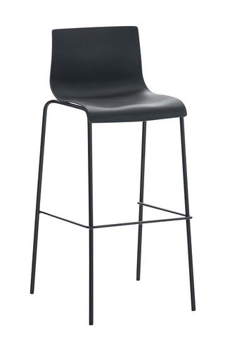 Bar stool Hover plastic 4-legged frame