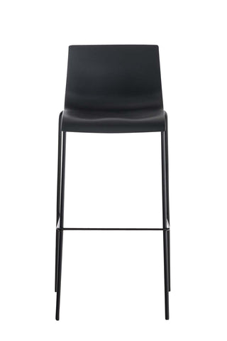 Bar stool Hover plastic 4-legged frame