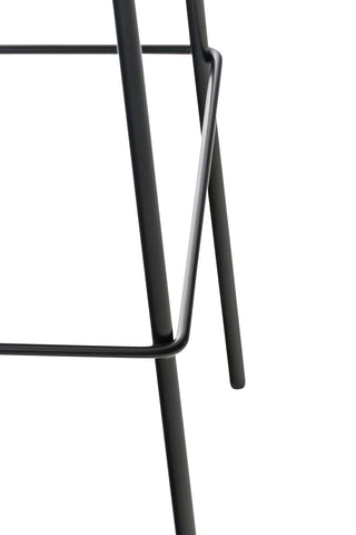 Bar stool Hover plastic 4-legged frame