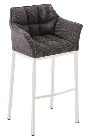 Bar stool Damaso fabric with 4-legged frame