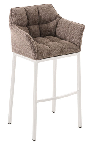 Bar stool Damaso fabric with 4-legged frame