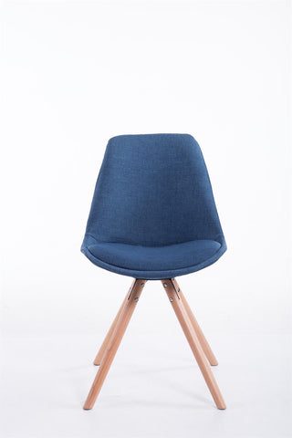 Visitor chair Toulouse fabric round