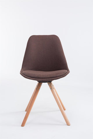 Visitor chair Toulouse fabric round