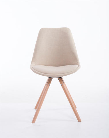 Visitor chair Toulouse fabric round