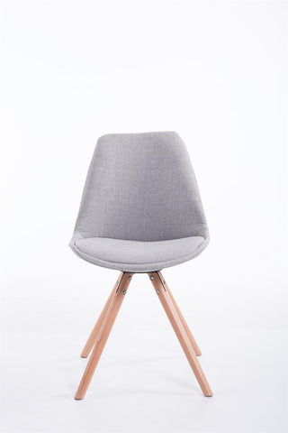 Visitor chair Toulouse fabric round