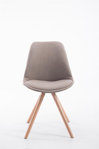 Visitor chair Toulouse fabric round