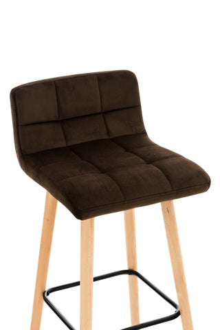 Bar stool Lincoln velvet