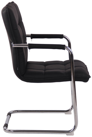 Visitor chair Gandia real leather