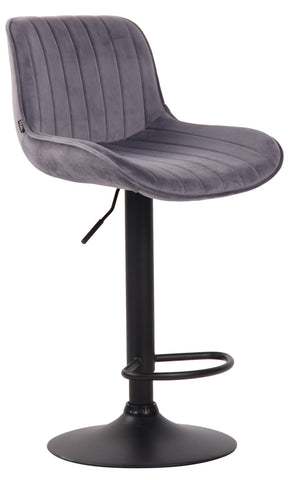 Bar stool Lentini velvet