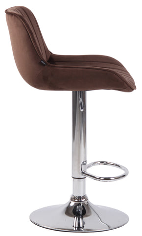 Bar stool Lentini velvet