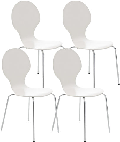 4x stacking chair DIEGO