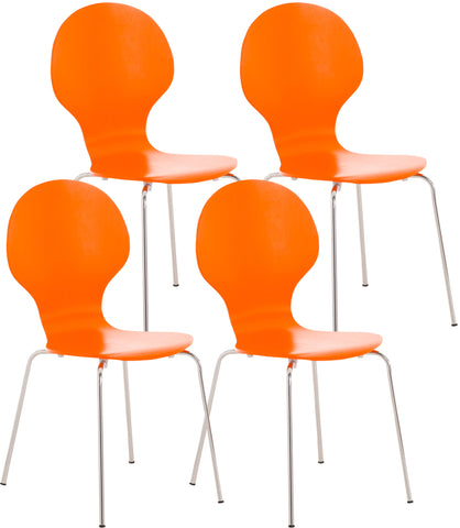 4x stacking chair DIEGO