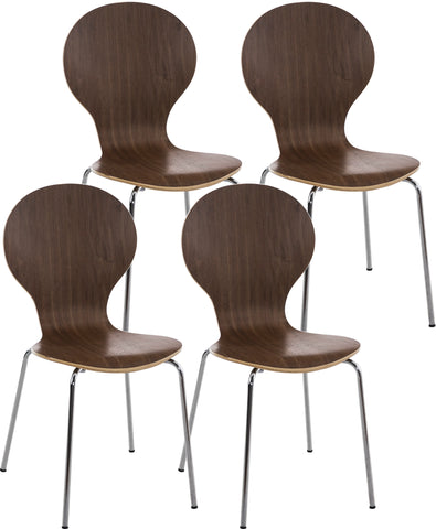 4x stacking chair DIEGO