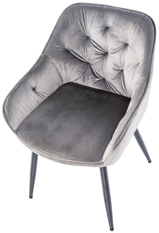 Cassis velvet visitor chair