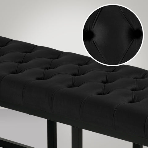 Bench Polson velvet black