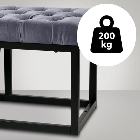 Bench Polson velvet black