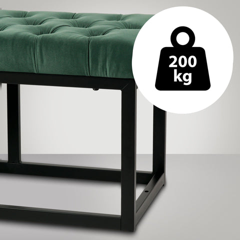 Bench Polson velvet black