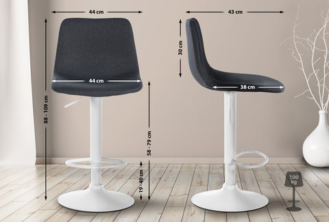 Bar stool Divo fabric