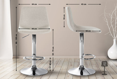 Bar stool Divo fabric