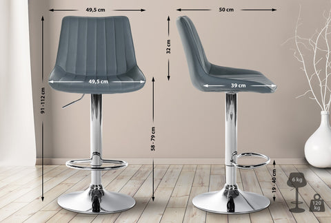 Bar stool Toni imitation leather