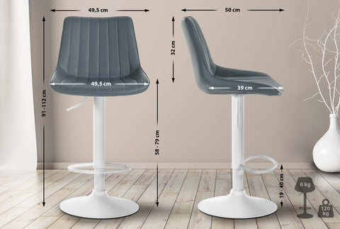 Bar stool Toni imitation leather