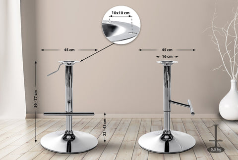 Vervangend T-frame voor barkruk