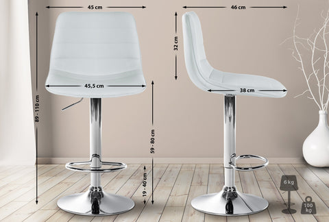 Bar stool Lex imitation leather