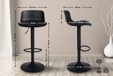 Bar stool Almada imitation leather