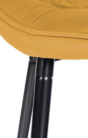 Bar stool Gibson velvet seat height 76 cm