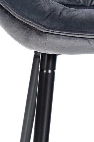 Bar stool Gibson velvet seat height 76 cm