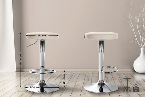 Bar stool Ponte leatherette cover