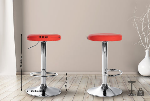 Bar stool Ponte leatherette cover