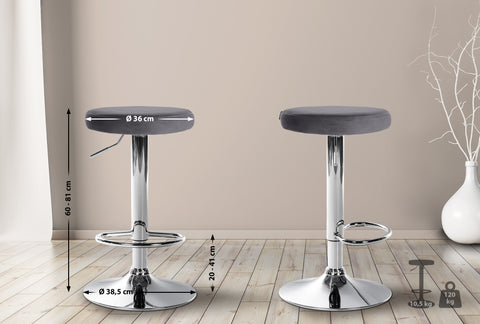 Bar stool Ponte velvet cover