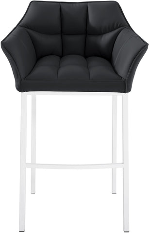 Bar stool Damaso leatherette with 4-legged frame