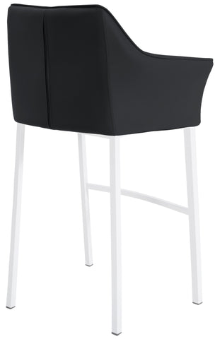 Bar stool Damaso leatherette with 4-legged frame