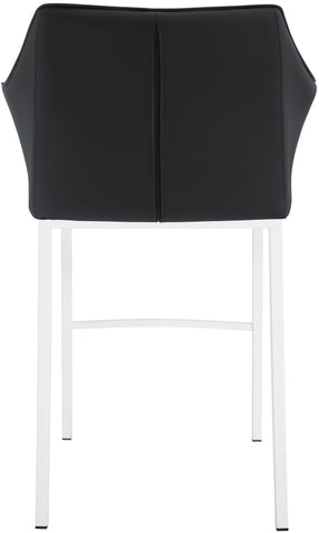 Bar stool Damaso leatherette with 4-legged frame