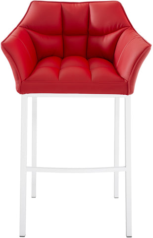 Bar stool Damaso leatherette with 4-legged frame