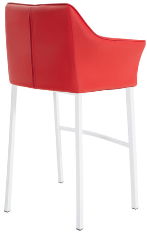 Bar stool Damaso leatherette with 4-legged frame