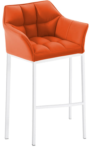 Bar stool Damaso leatherette with 4-legged frame