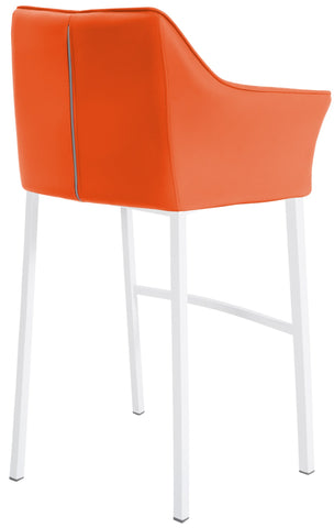 Bar stool Damaso leatherette with 4-legged frame