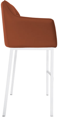 Bar stool Damaso leatherette with 4-legged frame