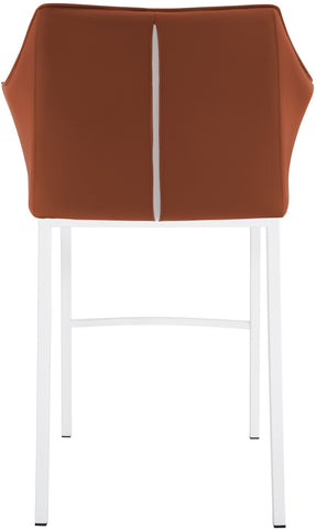 Bar stool Damaso leatherette with 4-legged frame