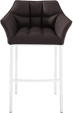 Bar stool Damaso leatherette with 4-legged frame