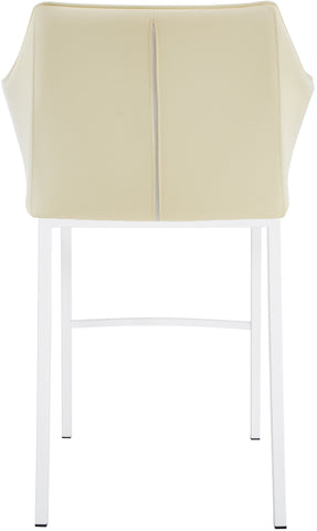 Bar stool Damaso leatherette with 4-legged frame