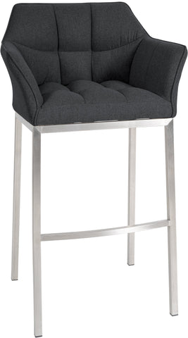 Bar stool Damaso felt cover with four-legged frame